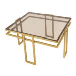 ⁦طاولة قهوة رئيسية من الاستيل المذهب⁩ - الصورة ⁦7⁩