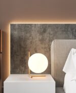 ⁦مصباح مودرن استيل مذهب شيك⁩ - الصورة ⁦5⁩