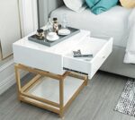 ⁦طاولة جانبية بدرج ورف مميزة⁩ - الصورة ⁦4⁩