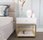 ⁦طاولة جانبية بدرج ورف مميزة⁩ - الصورة ⁦3⁩