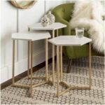 ⁦طقم طاولات جانبية من الاستيل والرخام⁩ - الصورة ⁦5⁩