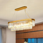 ⁦نجفة كريستال فاخر وستيل مذهب فخم⁩ - الصورة ⁦5⁩