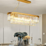 ⁦نجفة كريستال فاخر وستيل مذهب فخم⁩ - الصورة ⁦2⁩