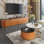 طقم طاولات تلفزيون وقهوة ايطالى فخم