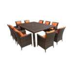 سفرة طعام خارجية مميزة مع 10 كرسي