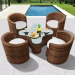 جلسة خارجية مميزة من 4 كرسي وطاولة شيك