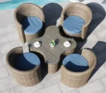 ⁦جلسة خارجية مميزة من كراسي و طاولة شيك⁩ - الصورة ⁦2⁩