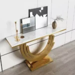 كونسول فاخر من الاستيل المذهب عالى الجودة