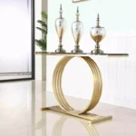 كونسول مدخل تصميم ايطالى الاستيل المذهب