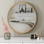 ⁦مرايا جداريه اسبانى باطار ذهبي مميز⁩ - الصورة ⁦2⁩