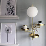 مصباح حائط جانبى بثلاثة أرفف شيك