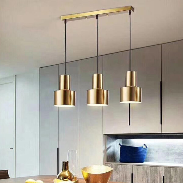 مصباح سقف لأنارة ذهبية فخمة مودرن