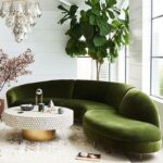 كنبة زاويه بتصميم ايطالى منحني