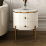 طاولة خدمة جانبية دائرية فاخرة