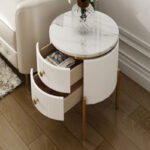 ⁦طاولة خدمة جانبية دائرية فاخرة⁩ - الصورة ⁦5⁩