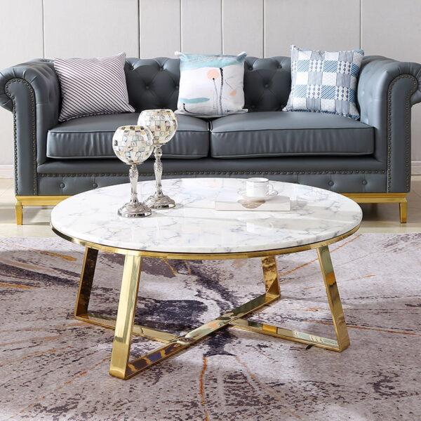 طاولة قهوة مودرن شيك رخامية