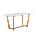 ⁦طاولة طعام رخام بلمسة الاستيل الفاخر⁩ - الصورة ⁦4⁩