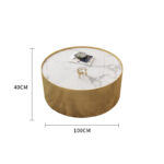 ⁦طاولة قهوة دائرية مودرن بتصميم ايطالى⁩ - الصورة ⁦6⁩