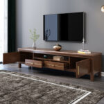 ⁦طاولة تلفاز من الخشب الفاخر تصميم ايطالى⁩ - الصورة ⁦3⁩