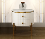 ⁦طاولة خدمة جانبية دائرية فاخرة⁩ - الصورة ⁦2⁩