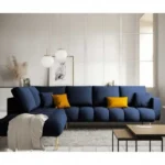 ⁦كنبة زاوية شيك وارجل استيل مذهب⁩ - الصورة ⁦2⁩