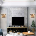 ⁦مصباح حائط دائرى شيك من الكريستال⁩ - الصورة ⁦3⁩