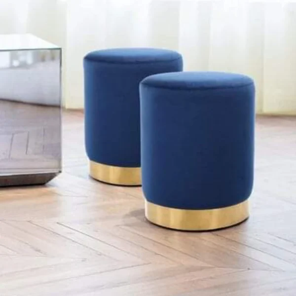 مقعد بوف دائرى استيلي مذهب مميز