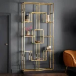 وحدة التخزين الستيل المذهبة الفخمة