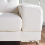 ⁦كنبة ثلاثية جلد بتصميم بيتريب⁩ - الصورة ⁦5⁩