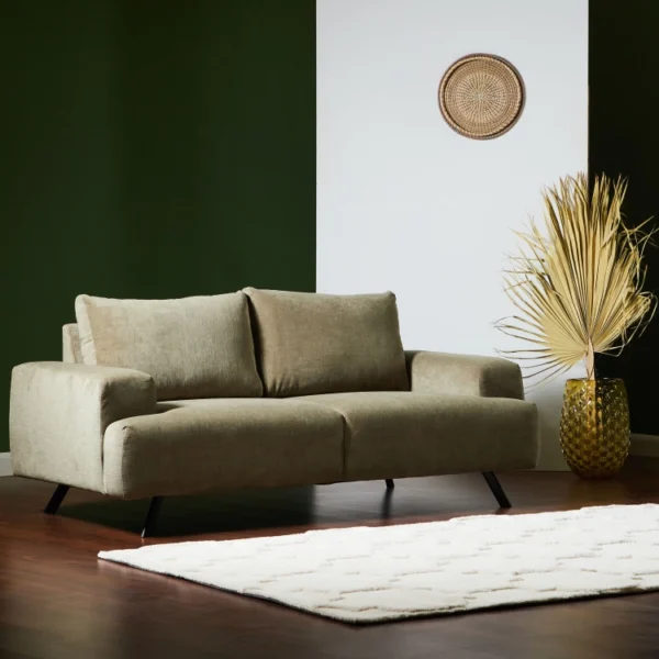 كنبة مقعدين قماش بتصميم أفوندال