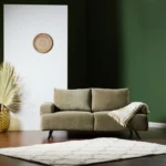 ⁦كنبة مقعدين قماش بتصميم أفوندال⁩ - الصورة ⁦2⁩