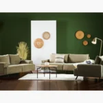 ⁦كنبة مقعدين قماش بتصميم أفوندال⁩ - الصورة ⁦5⁩