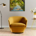 ⁦كرسي مودرن بمسند ذراعين بتصميم أورلا⁩ - الصورة ⁦2⁩