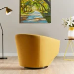 ⁦كرسي مودرن بمسند ذراعين بتصميم أورلا⁩ - الصورة ⁦3⁩