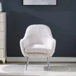 ⁦كرسي مودرن مخملي بمسند ذراعين⁩ - الصورة ⁦2⁩