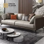 كنب مودرن جلد ايطالي فاخر