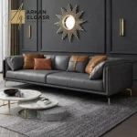 كنب مودرن جلد ايطالي فاخر