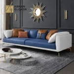 كنب مودرن جلد ايطالي فاخر