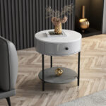 ⁦طاولة جانبية مستدير بتصميم مميز⁩ - الصورة ⁦2⁩