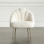 ⁦كرسي منفرد من النسيج الفاخر⁩ - الصورة ⁦2⁩