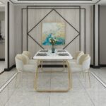 ⁦طاولة طعام مع كراسي فخمة⁩ - الصورة ⁦5⁩