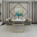 ⁦طاولة طعام مع كراسي فخمة⁩ - الصورة ⁦3⁩