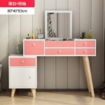 ⁦تسريحة مع مرآة قابلة للطي مع كرسي⁩ - الصورة ⁦2⁩