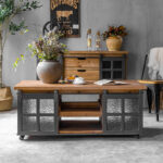 ⁦طاولة قهوة بتصميم ريفي جميل⁩ - الصورة ⁦2⁩