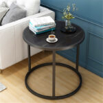 ⁦طاولة معدن بسطح رخامي تصميم مودرن⁩ - الصورة ⁦2⁩