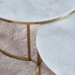 ⁦طقم طاولة قهوة بسطح رخام من قطعتين⁩ - الصورة ⁦5⁩