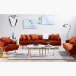 ⁦طقم طاولة قهوة بسطح رخام من قطعتين⁩ - الصورة ⁦6⁩