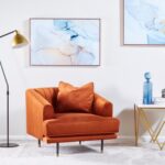 كرسي مفرد بتصميم مخملي مميز