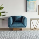 ⁦كرسي مفرد بتصميم مودرن منخفض⁩ - الصورة ⁦2⁩