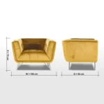 ⁦كرسي مفرد مودرن بتصميم فخم⁩ - الصورة ⁦4⁩